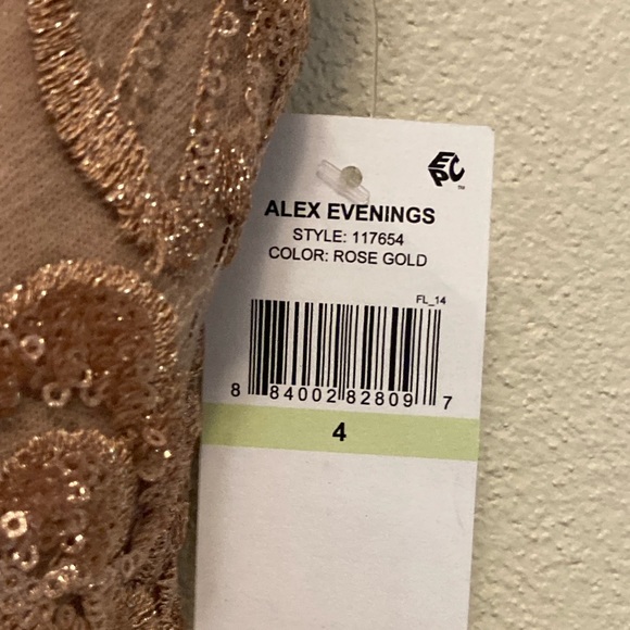 NWT Alex Evenings Sequin Dress - Picture 4 of 6